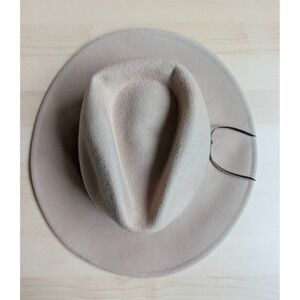 Anthropologie Tan Light Brown Wool Rancher Cowboy Blogger Hat